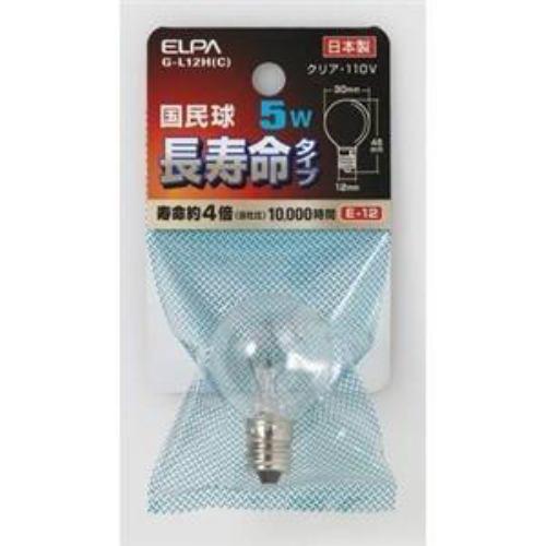 ELPA 国民球5W E12 クリア G-L12H(C)