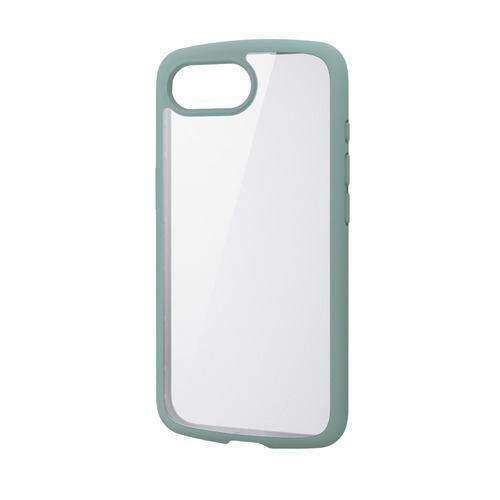 エレコム PM-A25STSLFCGN iPhone 16e TOUGH SLIM LITE ケース フレームカラー メタルステッカー付