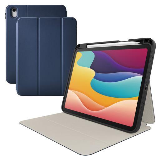 エレコム TB-A25RSANV iPad ケース 11インチ ( A16 )/10.9インチ 第10世代 マグネット式フラップ カバー ハニカム構
