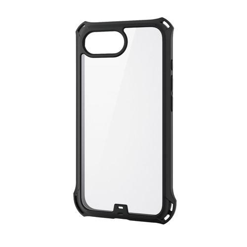 エレコム PM-A25SZEROFCBK iPhone 16e ZEROSHOCK ケース フレームカラー メタルステッカー付