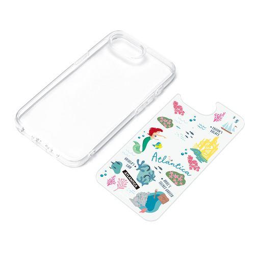PGA PG-D25KPT02ARL iPhone 16e用 クリアハイブリッドケース アリエル