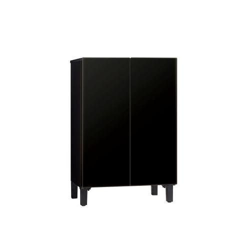 AQUA 冷蔵庫 72L 観音開き 2ドア 幅60cm インバーターコンプレッサー搭載 静音コンパクト設計 AQR-FD7B(K) マットブラック