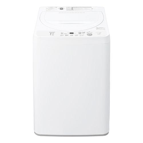 シャープ 全自動洗濯機 洗濯5.5kg 高濃度洗浄 ガンコつけおきコース ES-GE5K-W ホワイト系
