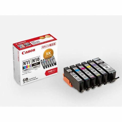 インク キヤノン 純正 カートリッジ XKI-N11XL+N10XL/6MP インクタンク マルチパック(6色・大容量)