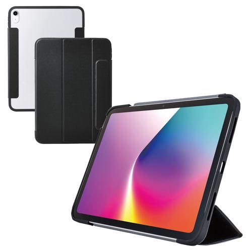 エレコム TB-A25RWVFCBK iPad ケース 11インチ ( A16 )/10.9インチ 第10世代 マグネット式フラップ カバーブラック