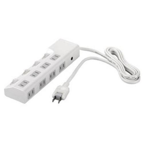 バッファロー 電源タップ 個別スイッチ4個付(8個口・1.5m) ホワイト BSTAPSD2815WH