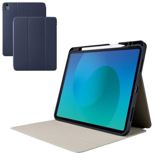 エレコム TB-A25XSANV iPad Air ケース 13インチ ( M3/M2 ) マグネット式フラップ カバー ハニカム構造 ネイビー