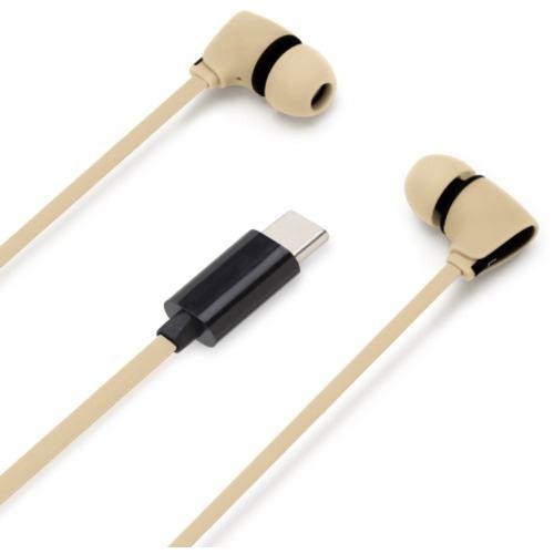 PGA PG-SECE4BE4 USB Type-Cコネクタ ステレオイヤホン カナルタイプ Premium Style コード長1.2m ベージュ