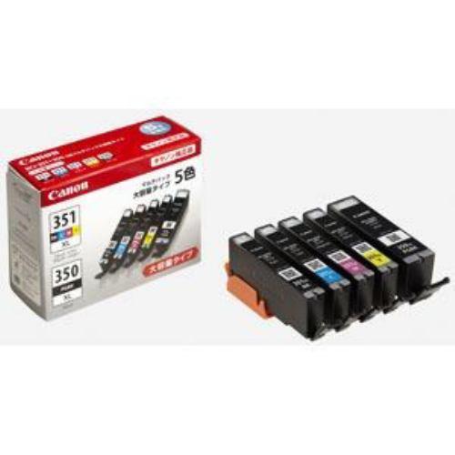 インク キヤノン 純正 カートリッジ インクカートリッジ BCI-351XL+350XL/5MP インクタンク 大容量 5色マルチパック インク