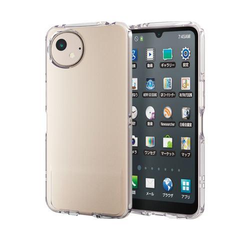 エレコム PM-S241TSLUCCR AQUOS wish4 SH-52E ケース ソフト カバー レンズ保護設計 TOUGH SLIM LITE
