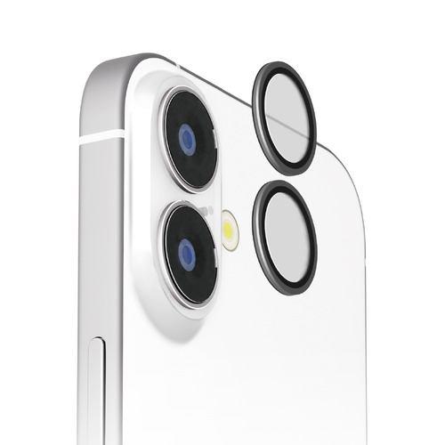 PGA PG-24ACLG19BK iPhone 16/16 Plus用 カメラレンズプロテクター [ブラック] Premium Style