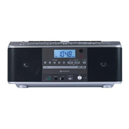 東芝 AX-KCRW70(S) CDラジカセ ワイドFM対応 カラオケ機能搭載 シルバー