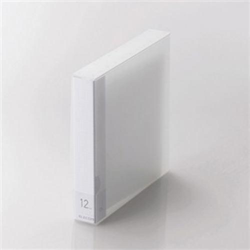 エレコム CCD-FB12CR Blu-ray/DVD/CD用ディスクファイル 12枚収納 クリア
