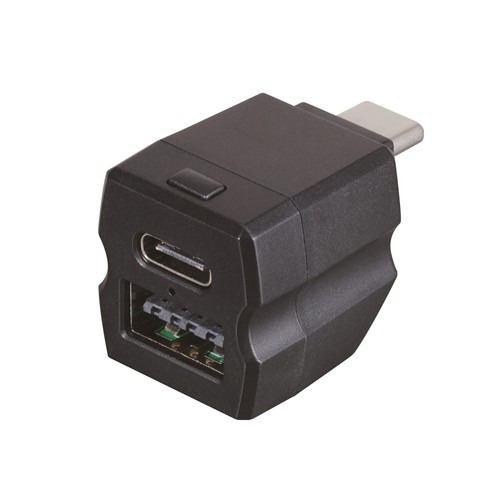 セイワ F351 レインボーイルミ2USBコネクタ CtoC+A ブラック