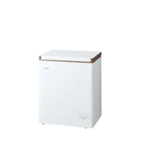 Haier 冷凍庫 132L 上開き 1ドア 幅69.2cm ファン式採用 霜取り不要 前面タッチ式操作パネル 急冷凍設定搭載 JF-CF13A-W