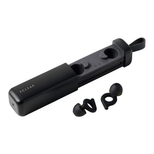 エレコム HCSL-EP01BK 耳栓 睡眠用 横向き寝 快眠 いびき対策 4サイズチップ 収納ケース付 エクリア ブラック