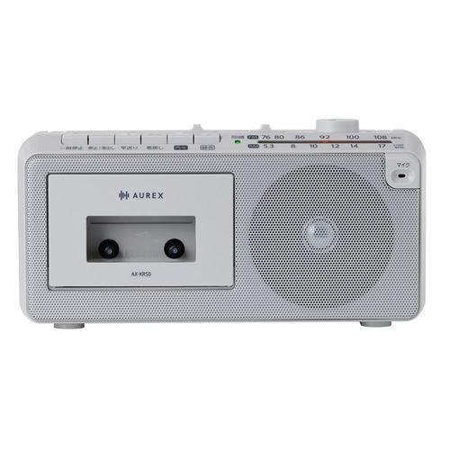 東芝 AX-KR50(H) ラジカセ 内蔵マイク 声くっきり機能 大口径スピーカー搭載 グレー