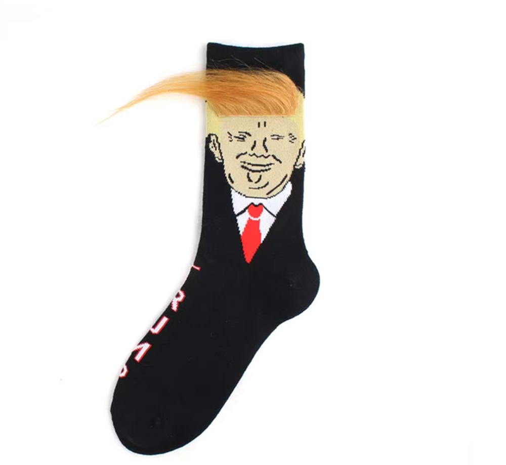 トランプ 靴下 ドナルド 大統領 ソックス おもしろ ジョーク 面白いソックス 一足  - 画像3