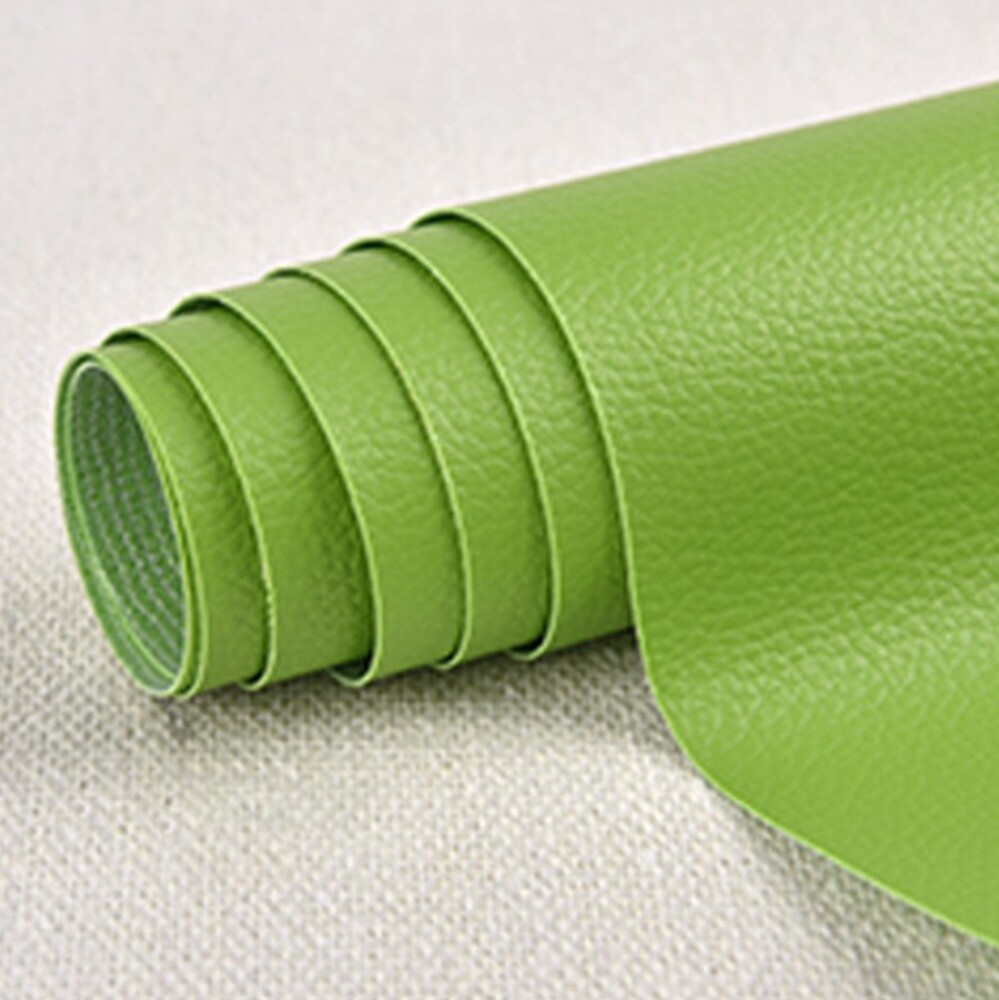貼るだけ簡単 革補修シート 強力粘着 レザー ソファー  17番ライトグリーン - 画像12
