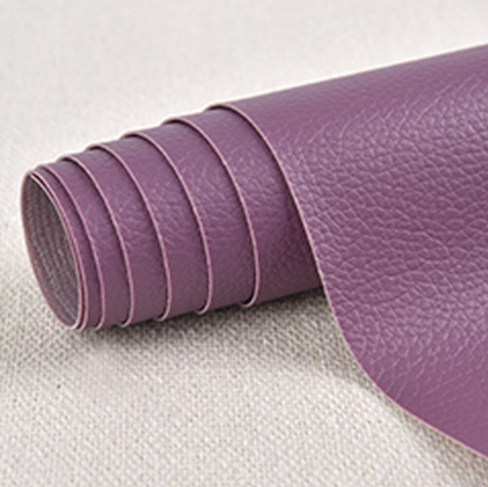貼るだけ簡単 革補修シート 強力粘着 レザー ソファー 家具 椅子 穴補  20番パープル - 画像12