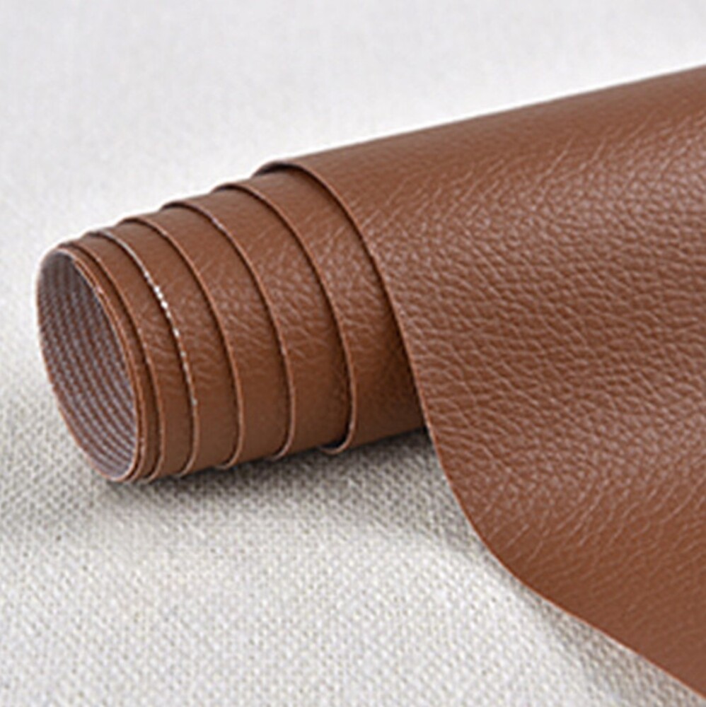 貼るだけ簡単 革補修シート 強力粘着 レザー ソファー 家具  22番チョコレート - 画像12
