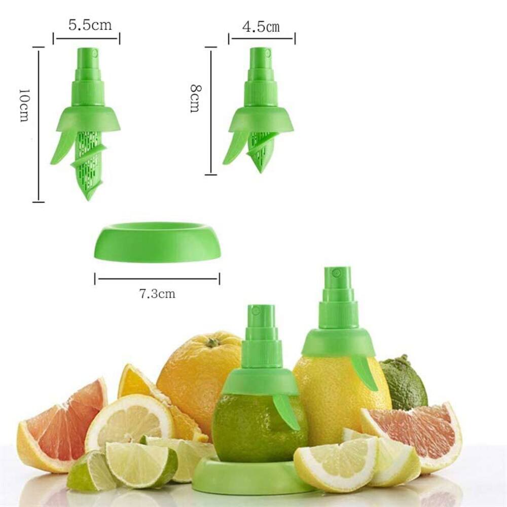 手動 レモンスプレー しぼり器 料理 お菓子作り 便利グッズ フルーツ レモン スクイーザー  緑 - 画像2