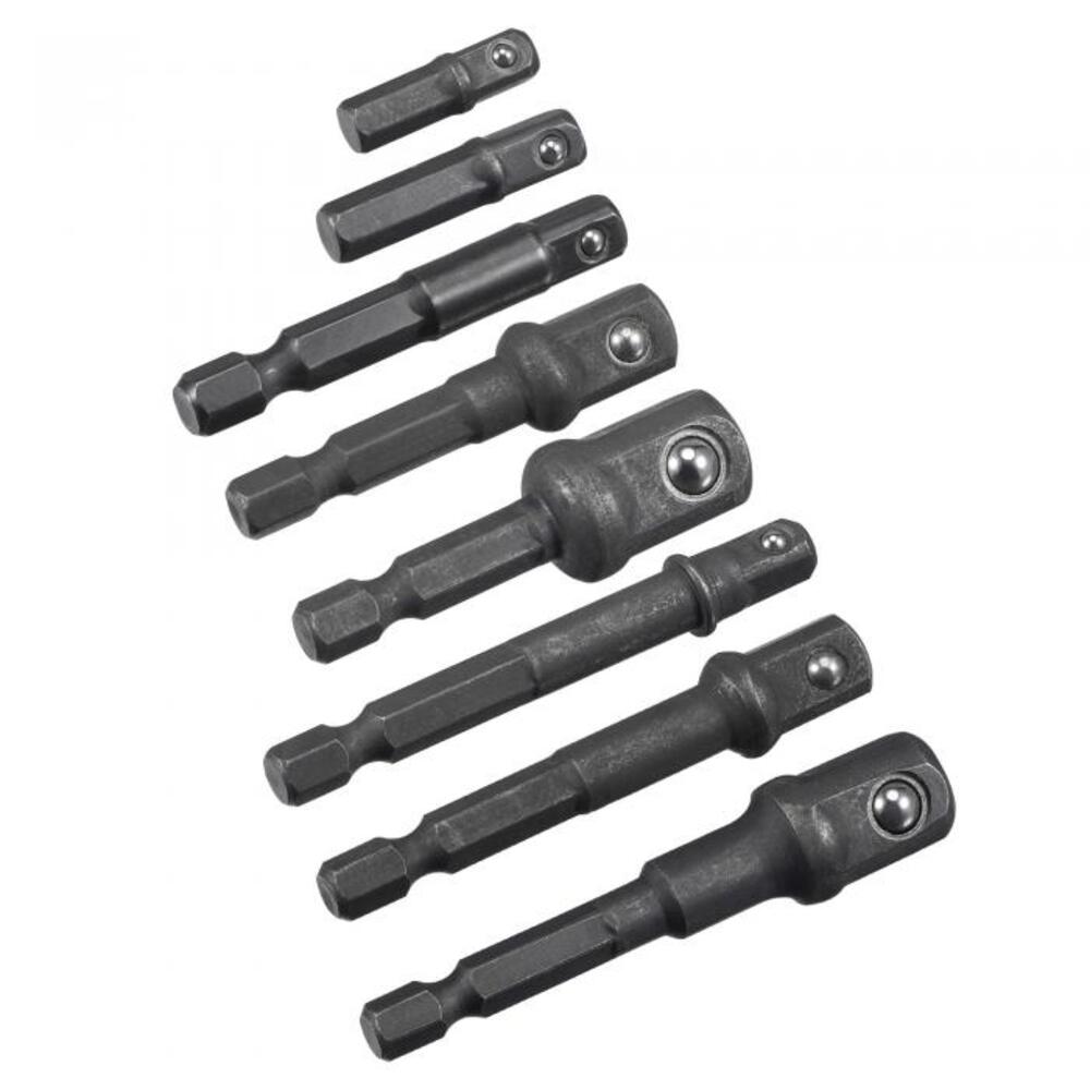 電動ドリル用 六角 ハンドルアダプター 8本セット エクステンションロッド ソケット変換  - 画像1