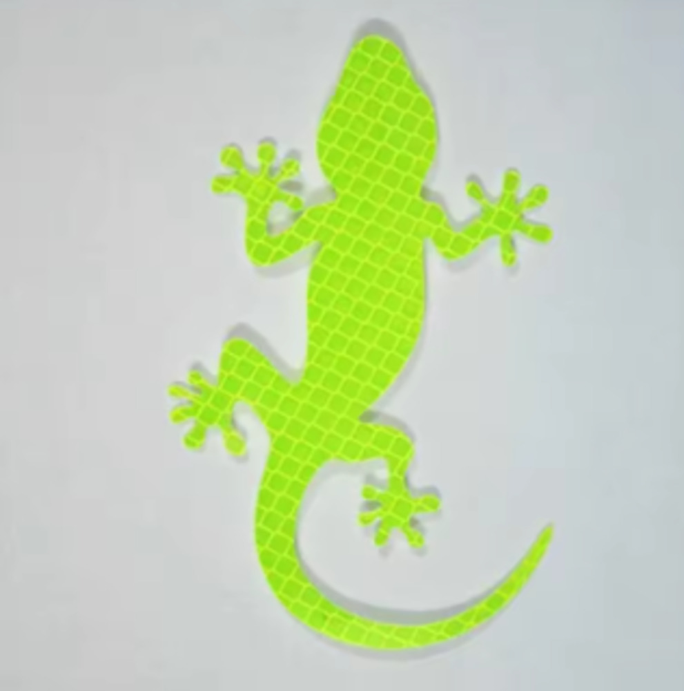 カーステッカー 車反射 ステッカー トカゲ リザード リフレクター テープ デカール ブルー - 画像2