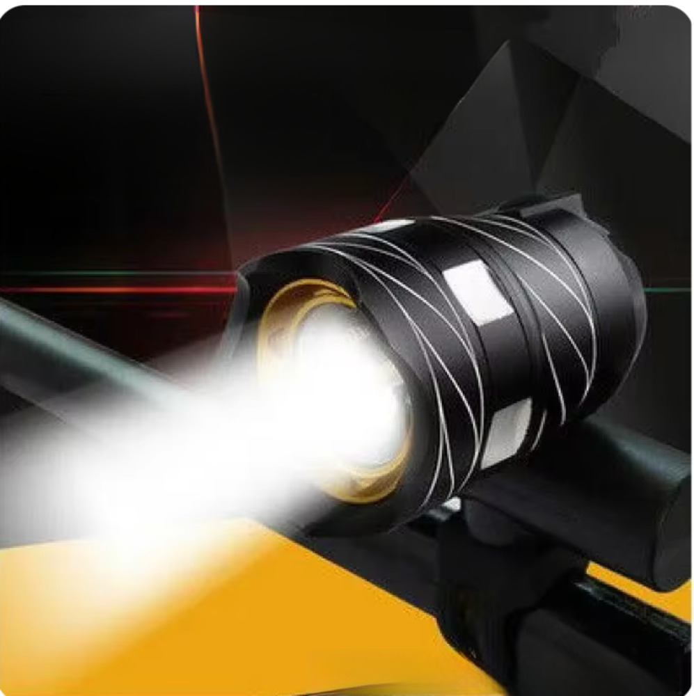 防水 バイクライト 自転車ライト 超高輝度 ヘッドライト 3ライトモード USB充電 3000mAh - 画像2