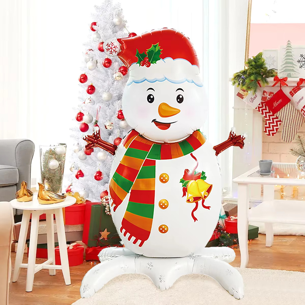 クリスマス スタンド パーティー 装飾 雪だるま ホイルバルーン 風船 イベント 家 店 飾り  - 画像3