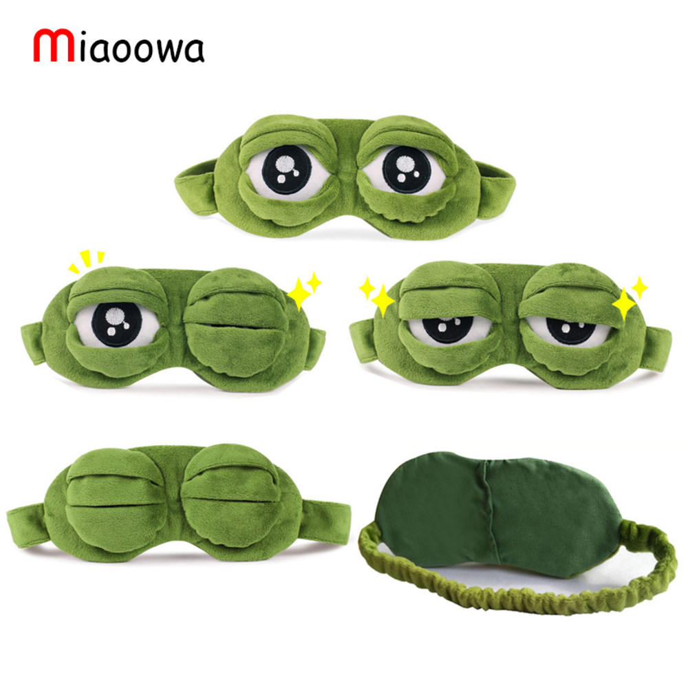 カエルのペペ アイマスク MEME ミーム 3D 立体 安眠 アニメ ギフト フィールズグッドマン - 画像2