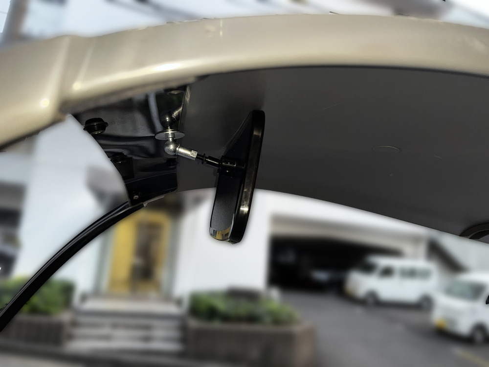 バックミラー ジャイロキャノピー ホンダ  TA03 TA02 用 簡単設置  デリバリー ミラー  - 画像5