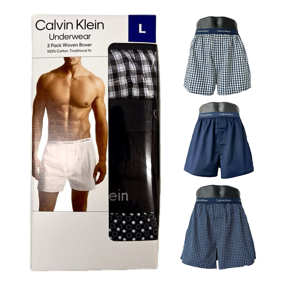 Calvin Klein カルバンクライン ボクサーパンツ 3枚組 綿100% - 画像1