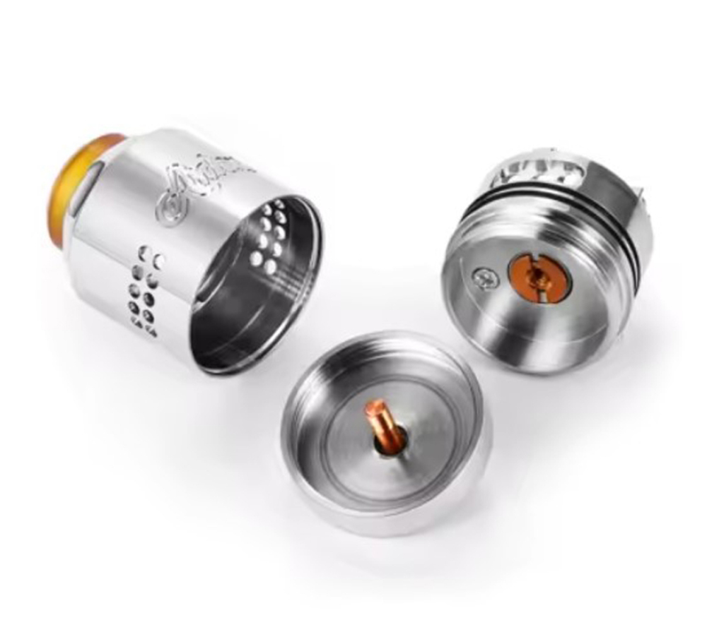 タイムスベイプ Arden RDA アトマイザー 27mm スプリング式クランプデッキ 電子タバコ マットブラック - 画像4