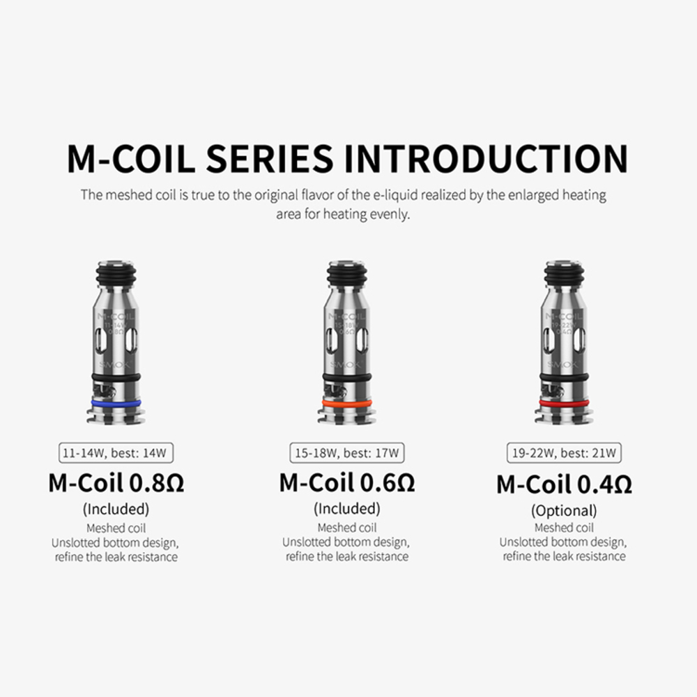 スモック SMOK Tech247 ポッドシステムキット メッシュコイル 5個 Mesh 0.6ohm - 画像3