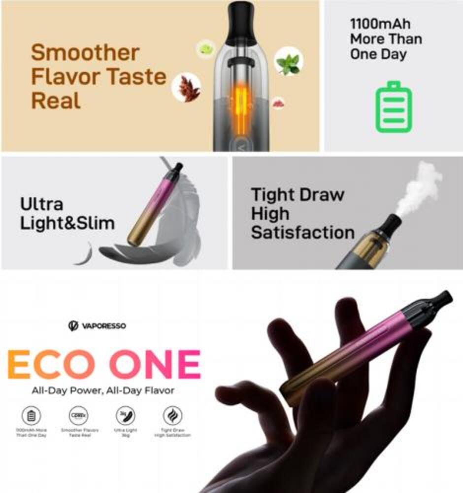 One Eco 2ml　 エコワン スティック型   vape 電子タバコ 6 ミスティーグリーン - 画像2